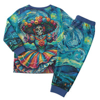 Día de los Muertos Christmas Pajama Set A Swirl of Colors and Souls - Wonder Print Shop