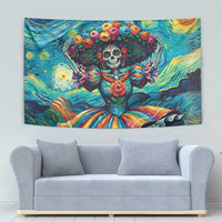 Día de los Muertos Tapestry A Swirl of Colors and Souls - Wonder Print Shop