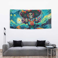 Día de los Muertos Tapestry A Swirl of Colors and Souls - Wonder Print Shop