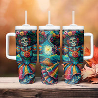 Día de los Muertos Tumbler With Handle A Swirl of Colors and Souls - Wonder Print Shop