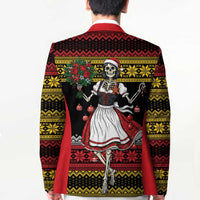 Dirndl Skeleton Dance Blazer Bavarian Gothic Christmas - Wonder Print Shop