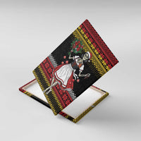 Dirndl Skeleton Dance Canvas Wall Art Bavarian Gothic Christmas - Wonder Print Shop