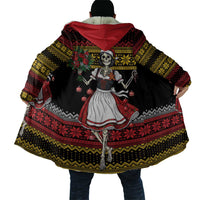 Dirndl Skeleton Dance Cloak Bavarian Gothic Christmas - Wonder Print Shop