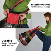 Dirndl Skeleton Dance Grocery Bag Bavarian Gothic Christmas - Wonder Print Shop