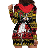 Dirndl Skeleton Dance Hoodie Dress Bavarian Gothic Christmas - Wonder Print Shop