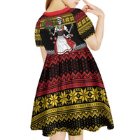 Dirndl Skeleton Dance Kid Short Sleeve Dress Bavarian Gothic Christmas - Wonder Print Shop