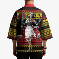 Dirndl Skeleton Dance Kimono Bavarian Gothic Christmas - Wonder Print Shop