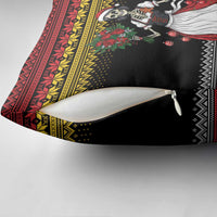 Dirndl Skeleton Dance Pillow Cover Bavarian Gothic Christmas - Wonder Print Shop