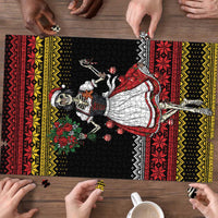 Dirndl Skeleton Dance Puzzle Bavarian Gothic Christmas - Wonder Print Shop