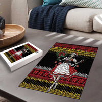 Dirndl Skeleton Dance Puzzle Bavarian Gothic Christmas - Wonder Print Shop
