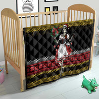 Dirndl Skeleton Dance Quilt Bavarian Gothic Christmas - Wonder Print Shop