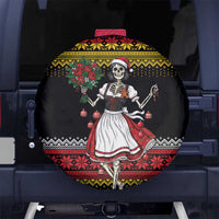 Dirndl Skeleton Dance Spare Tire Cover Bavarian Gothic Christmas - Wonder Print Shop