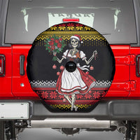Dirndl Skeleton Dance Spare Tire Cover Bavarian Gothic Christmas - Wonder Print Shop