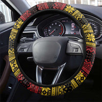 Dirndl Skeleton Dance Steering Wheel Cover Bavarian Gothic Christmas - Wonder Print Shop
