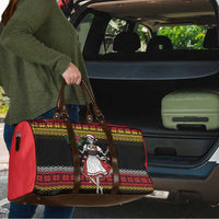 Dirndl Skeleton Dance Travel Bag Bavarian Gothic Christmas - Wonder Print Shop