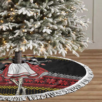 Dirndl Skeleton Dance Tree Skirt Bavarian Gothic Christmas - Wonder Print Shop