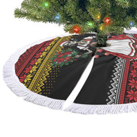 Dirndl Skeleton Dance Tree Skirt Bavarian Gothic Christmas - Wonder Print Shop