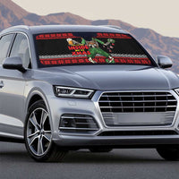 Lederhosen Skeleton Dance Auto Sun Shade Bavarian Gothic Christmas - Wonder Print Shop