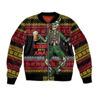 Lederhosen Skeleton Dance Bomber Jacket Bavarian Gothic Christmas - Wonder Print Shop