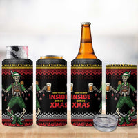 Lederhosen Skeleton Dance 4 in 1 Can Cooler Tumbler Bavarian Gothic Christmas - Wonder Print Shop