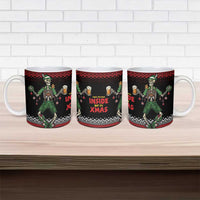 Lederhosen Skeleton Dance Ceramic Mug Bavarian Gothic Christmas - Wonder Print Shop