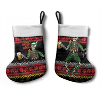Lederhosen Skeleton Dance Christmas Stocking Bavarian Gothic Christmas - Wonder Print Shop
