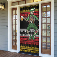 Lederhosen Skeleton Dance Door Cover Bavarian Gothic Christmas - Wonder Print Shop