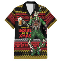 Lederhosen Skeleton Dance Family Matching Puletasi and Hawaiian Shirt Bavarian Gothic Christmas - Wonder Print Shop