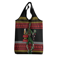 Lederhosen Skeleton Dance Grocery Bag Bavarian Gothic Christmas - Wonder Print Shop