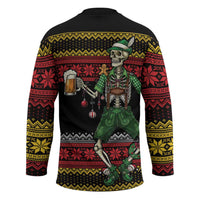 Lederhosen Skeleton Dance Hockey Jersey Bavarian Gothic Christmas - Wonder Print Shop