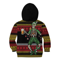 Lederhosen Skeleton Dance Kid Hoodie Bavarian Gothic Christmas - Wonder Print Shop