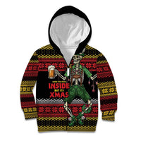 Lederhosen Skeleton Dance Kid Hoodie Bavarian Gothic Christmas - Wonder Print Shop
