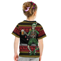 Lederhosen Skeleton Dance Kid T Shirt Bavarian Gothic Christmas - Wonder Print Shop
