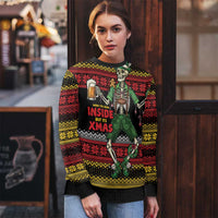 Lederhosen Skeleton Dance Ugly Christmas Sweater Bavarian Gothic Christmas - Wonder Print Shop
