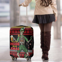 Lederhosen Skeleton Dance Luggage Cover Bavarian Gothic Christmas - Wonder Print Shop