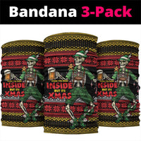 Lederhosen Skeleton Dance Neck Gaiter Bavarian Gothic Christmas - Wonder Print Shop