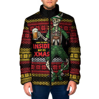 Lederhosen Skeleton Dance Padded Jacket Bavarian Gothic Christmas - Wonder Print Shop