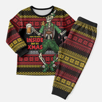 Lederhosen Skeleton Dance Christmas Pajama Set Bavarian Gothic Christmas - Wonder Print Shop