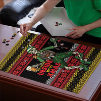 Lederhosen Skeleton Dance Puzzle Bavarian Gothic Christmas - Wonder Print Shop