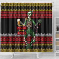 Lederhosen Skeleton Dance Shower Curtain Bavarian Gothic Christmas - Wonder Print Shop