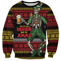 Lederhosen Skeleton Dance Sweatshirt Bavarian Gothic Christmas - Wonder Print Shop