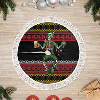 Lederhosen Skeleton Dance Tree Skirt Bavarian Gothic Christmas - Wonder Print Shop