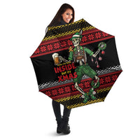 Lederhosen Skeleton Dance Umbrella Bavarian Gothic Christmas - Wonder Print Shop