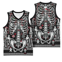 Merry Creepmas Basketball Jersey Bone to be Jolly - Wonder Print Shop