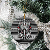 Merry Creepmas Bone to be Jolly Ceramic Ornament - Wonder Print Shop