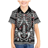 Merry Creepmas Family Matching Mermaid Dress and Hawaiian Shirt Bone to be Jolly - Wonder Print Shop