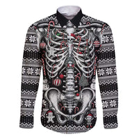 Merry Creepmas Family Matching Short Sleeve Bodycon Dress and Hawaiian Shirt Bone to be Jolly - Wonder Print Shop