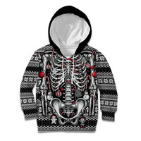 Merry Creepmas Kid Hoodie Bone to be Jolly - Wonder Print Shop