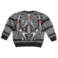 Merry Creepmas Bone to be Jolly Kid Ugly Christmas Sweater - Wonder Print Shop