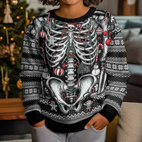 Merry Creepmas Bone to be Jolly Kid Ugly Christmas Sweater - Wonder Print Shop